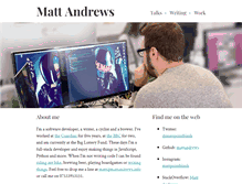 Tablet Screenshot of mattandrews.info